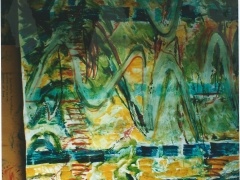 Orange And Green Waves